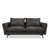 Wallace 2 Seater Sofa, Steel Grey Velvet Wallace 2 Seater Sofa, Steel Grey Velvet
