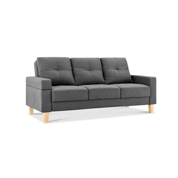 Victoria Fabric Sofa Bed, Charcoal Grey Fabric Victoria Fabric Sofa Bed, Charcoal Grey Fabric