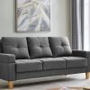Victoria Fabric Sofa Bed, Charcoal Grey Fabric Victoria Fabric Sofa Bed, Charcoal Grey Fabric