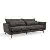 Wallace 3 Seater Sofa, Steel Grey Velvet Wallace 3 Seater Sofa, Steel Grey Velvet