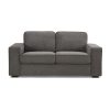 York 2 Seater Sofa, Dark Grey Linen