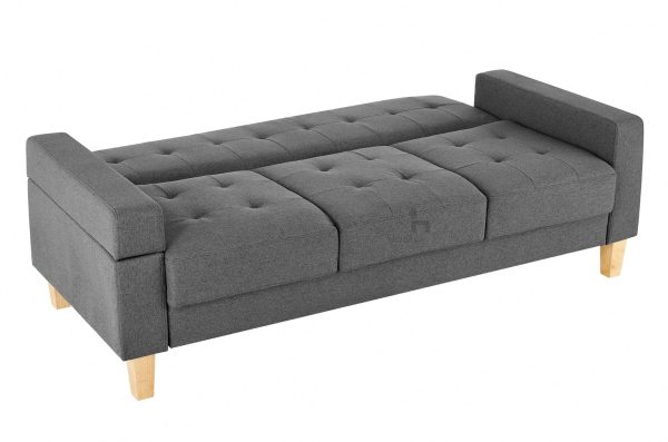 Victoria Fabric Sofa Bed, Charcoal Grey Fabric Victoria Fabric Sofa Bed, Charcoal Grey Fabric