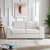 York 2 Seater Sofa, Cream Linen