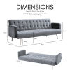 Windsor Velvet Sofa Bed With Rose Gold Legs, Pink Velvet Windsor Velvet Sofa Bed With Rose Gold Legs, Pink Velvet