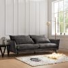 Wallace 3 Seater Sofa, Steel Grey Velvet Wallace 3 Seater Sofa, Steel Grey Velvet