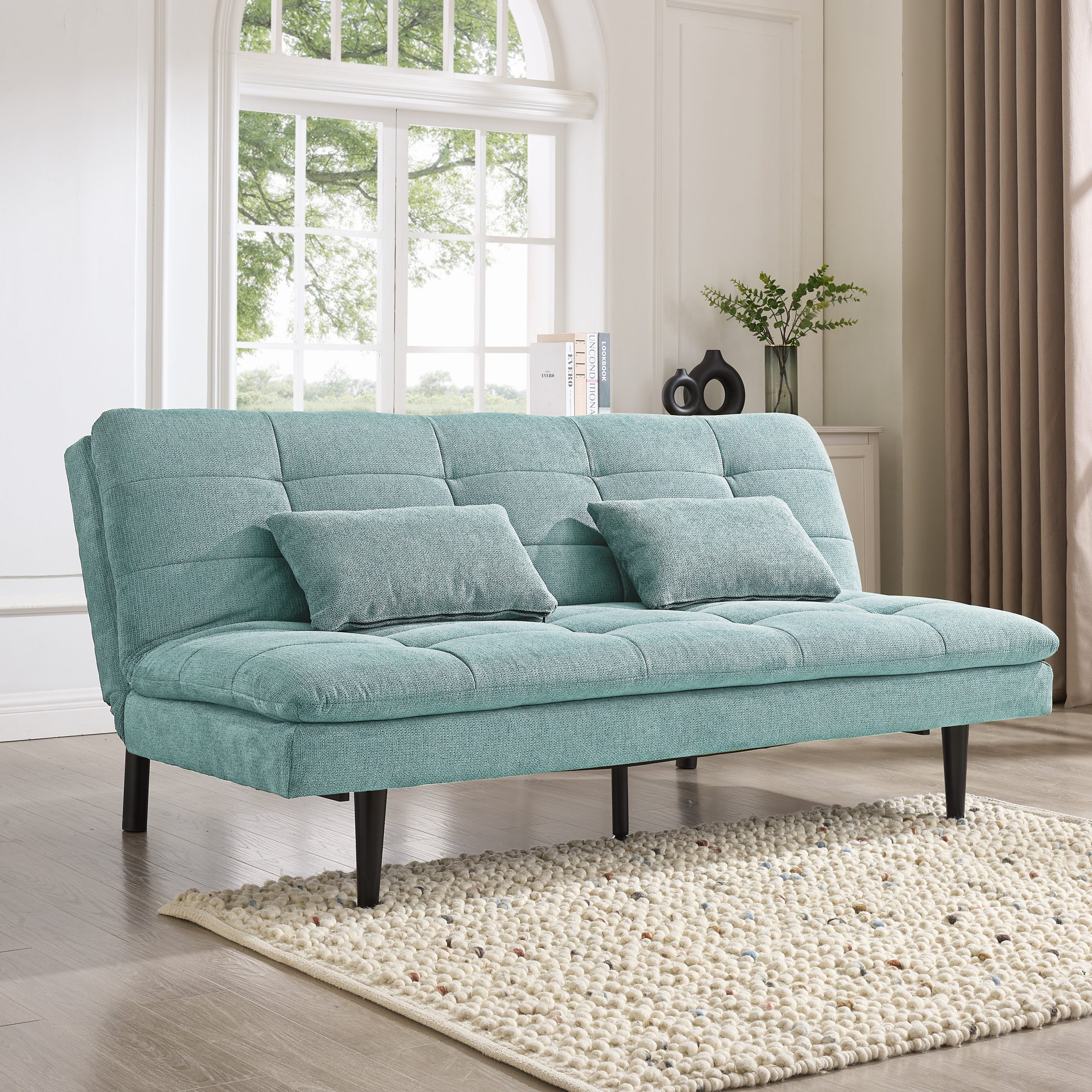 Warwick Sofa Bed, Teal Linen
