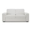 York 2 Seater Sofa, Cream Linen