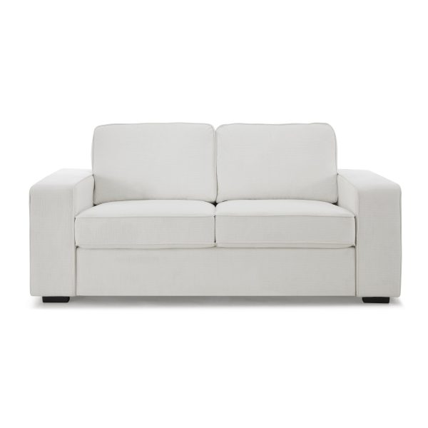 York 2 Seater Sofa, Cream Linen