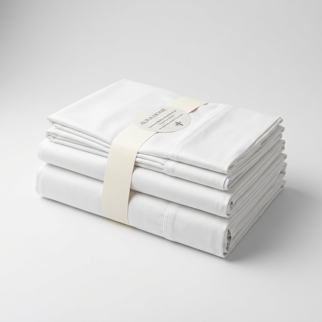 Bamboo Blend Sheet Set, White