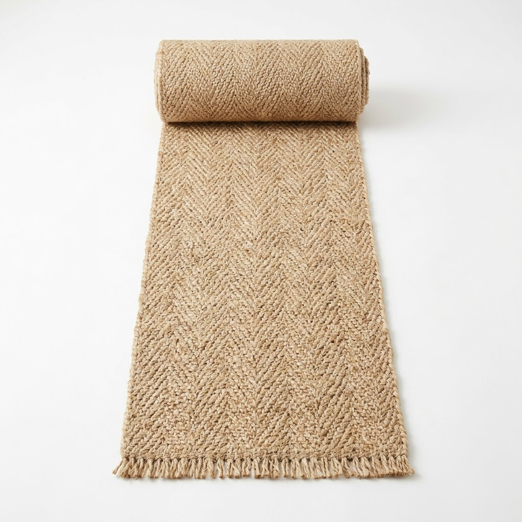 Jute Runner Rug, Natural
