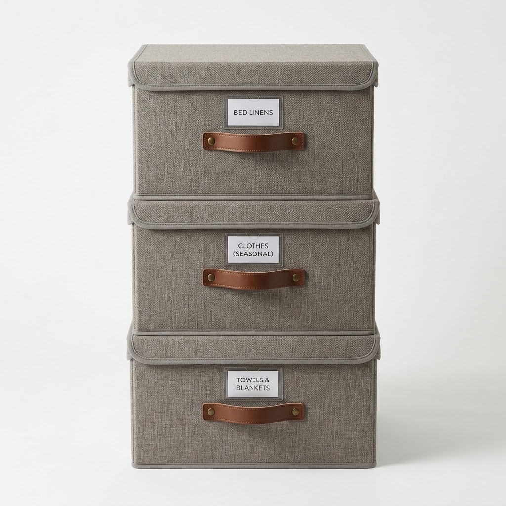 Felt Linen Wardrobe Box Set